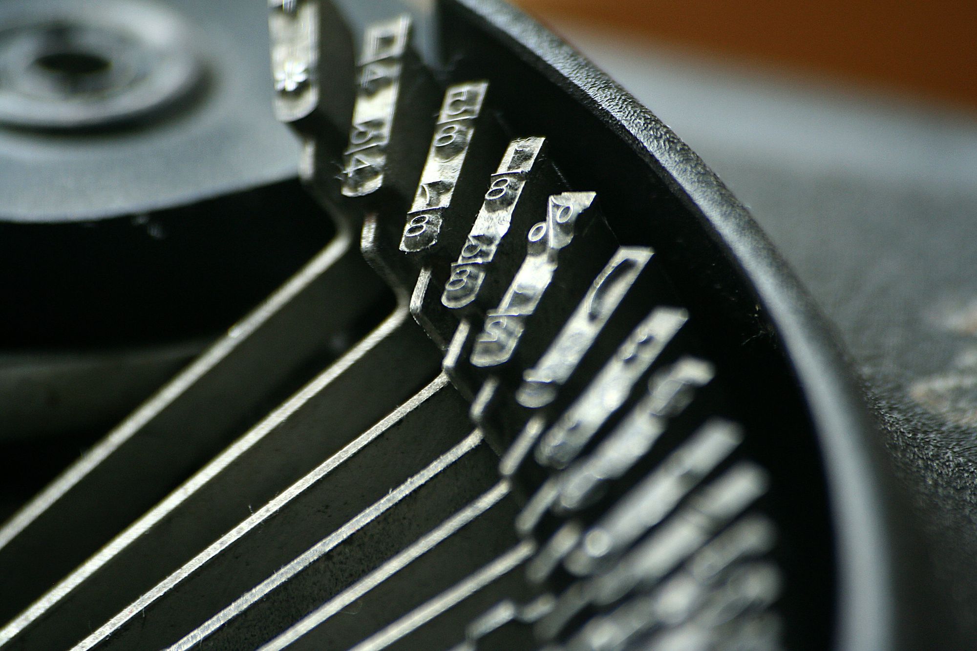 Typewriter close up. Credit Bob Shand. 