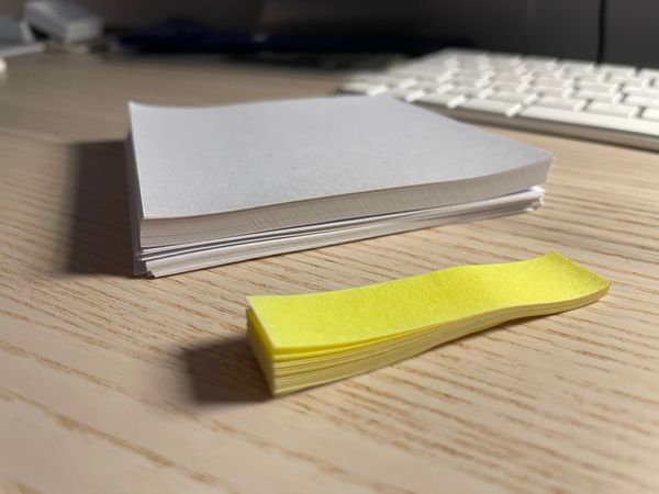 Digital audio explained with stacks of paper